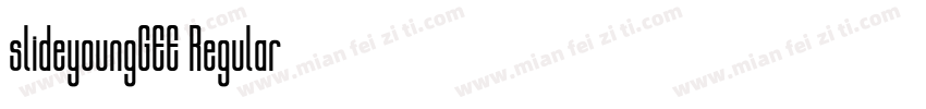 slideyoungGEE Regular字体转换